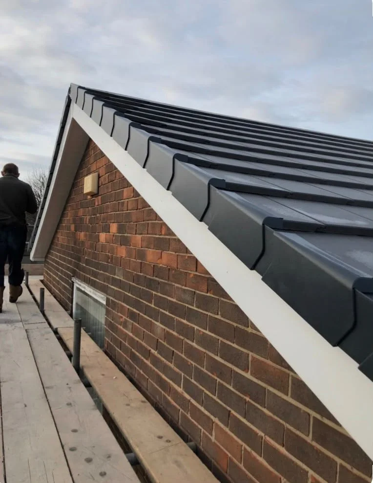 Dry verge on a gable end