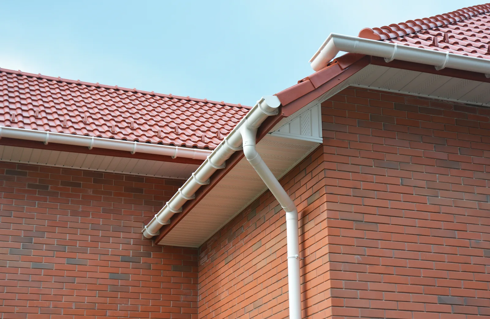 White fascias and guttering